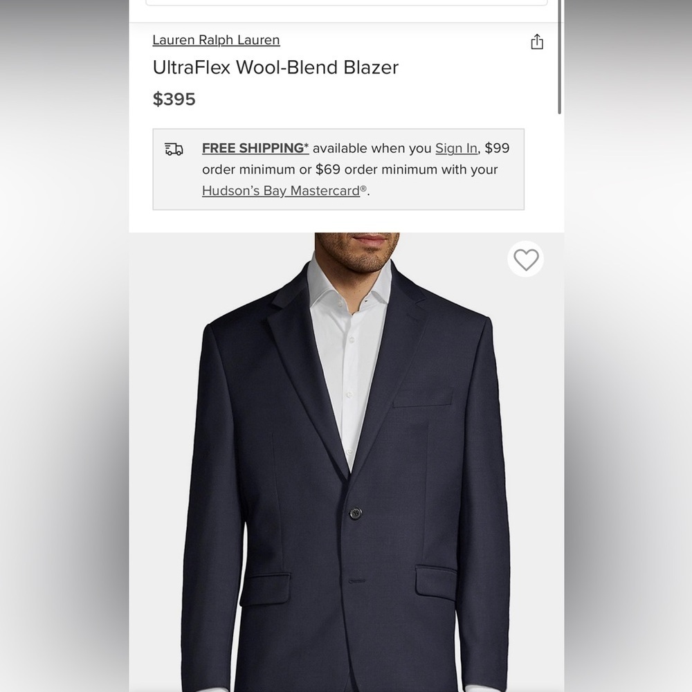 Lauren Ralph Lauren

UltraFlex Wool-Blend Blazer